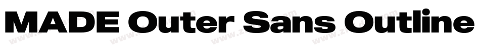 MADE Outer Sans Outline Black PERSONAL USE字体转换